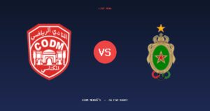 ملخص وأهداف مباراة CODM Meknès والجيش الملكي (3 – 2) – البطولة المغربية