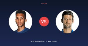 ملخص وأهداف مباراة فيليكس أوجير أليازيمي ونوفاك جوكوفيتش (0 – 0) – بطولة ويمبلدون